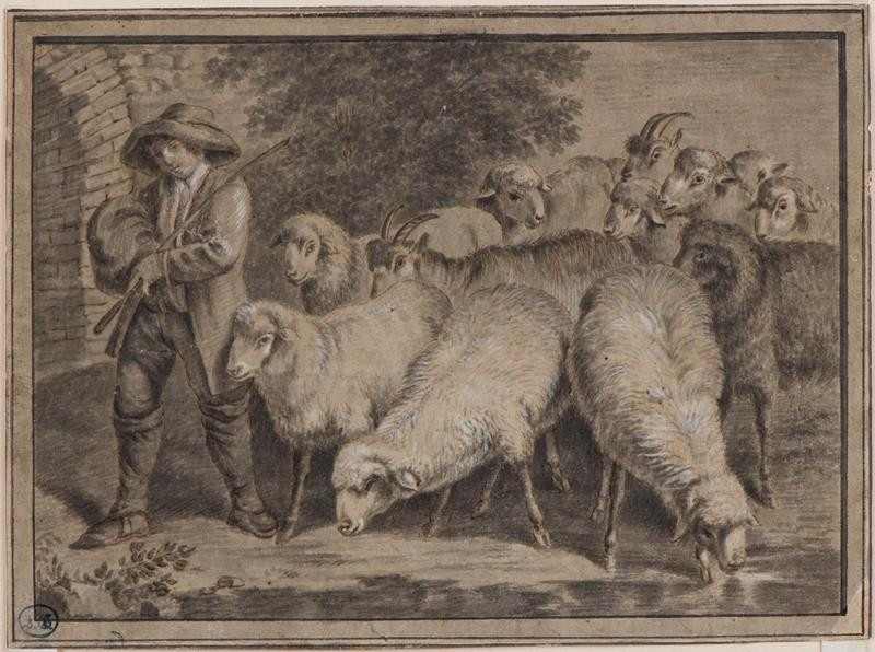 Francesco Londonio - podle - Pastýř se stádem ovcí