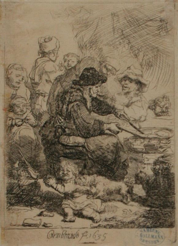 Rembrandt van Rijn - Pekařka koláčů