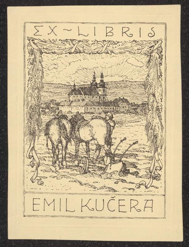 Josef Bárta - Exlibris Emil Kučera