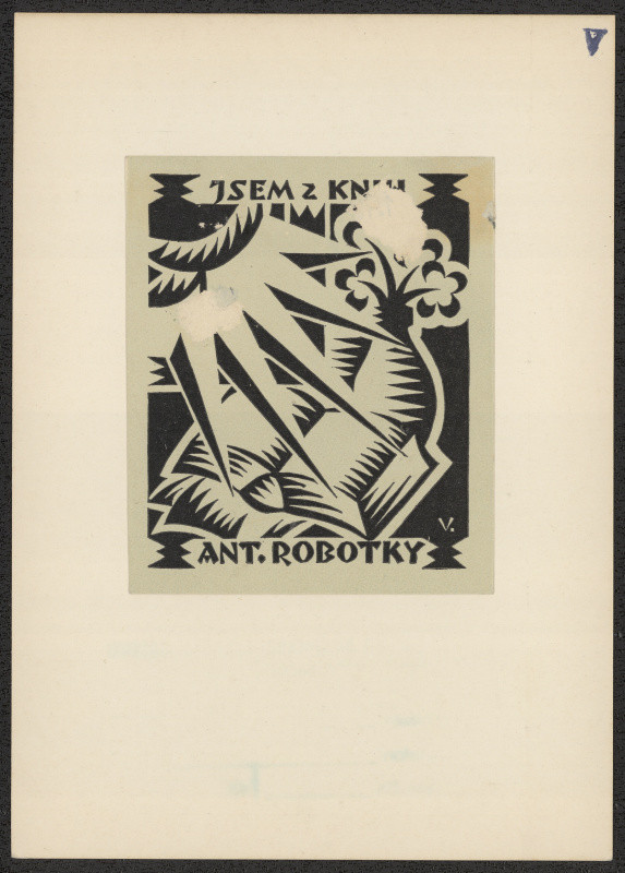 Bohumil Valihrach - Exlibris Ant. Robotky