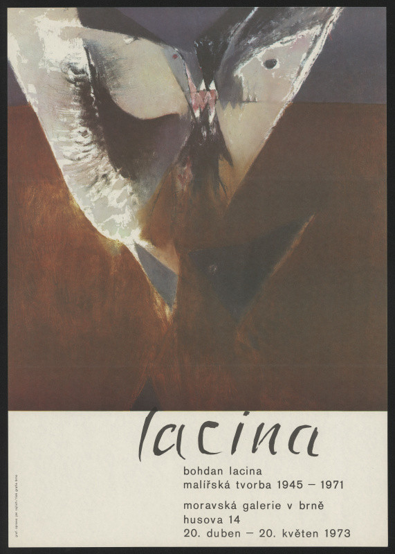 Jan Rajlich st. - Bohdan Lacina, malířská tvorba 1945-1971, Moravská galerie v Brně, ... 1973
