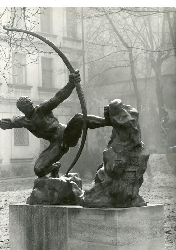 Tibor Honty - Boundellův Lučištník v zahradě Šternberského paláce