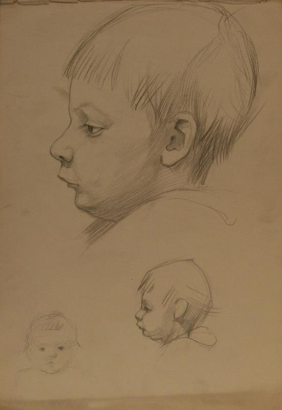 Rudolf Leger - Studie hlavy dítěte