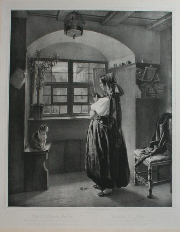 Franz Seraph Hanfstaengl - Děvče u okna
