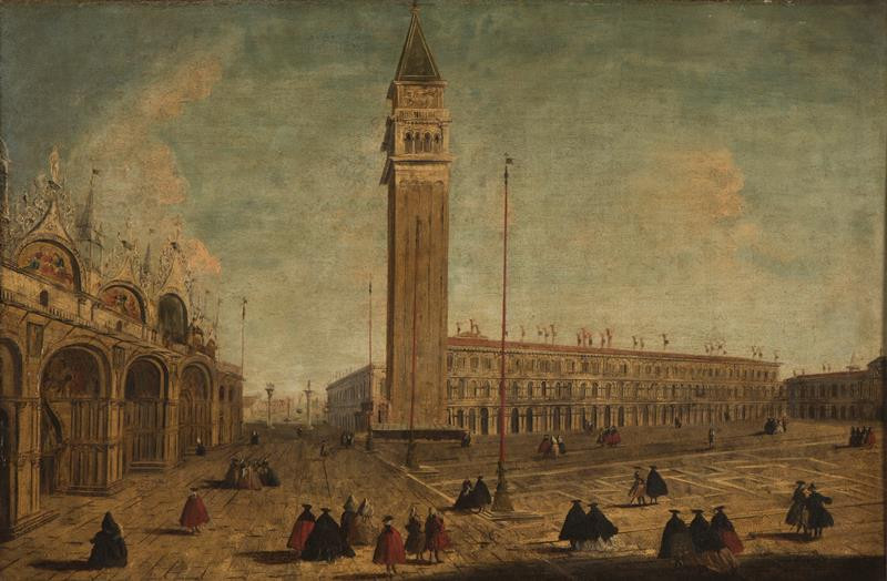 Giovanni Antonio Canal zv.Canaletto - napodobitel - Náměstí sv. Marka, pohled na jižní stranu