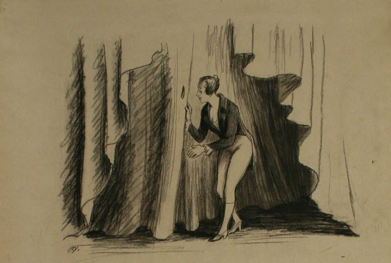Petr Dillinger - Ilustrace k povídce Dva divadelní kuplety
