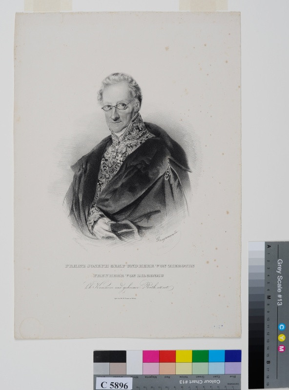Josef Gaupmann - Podobizna  Františka Josefa,  hraběte  Žerotína