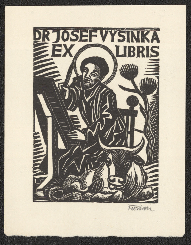 Michael Florian - Ex libris  Dr. Josef Vyšinka