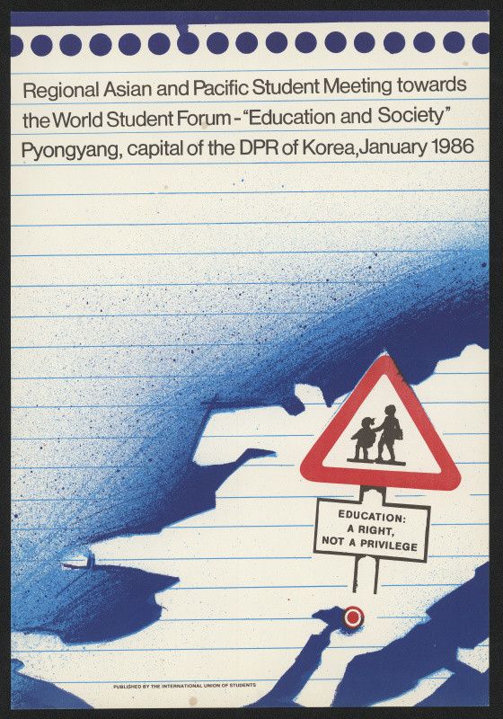 neznámý - Regional Asian and Pacific Student Meeting ... Pyongyang ...Korea 1986. Internat. Union of Students