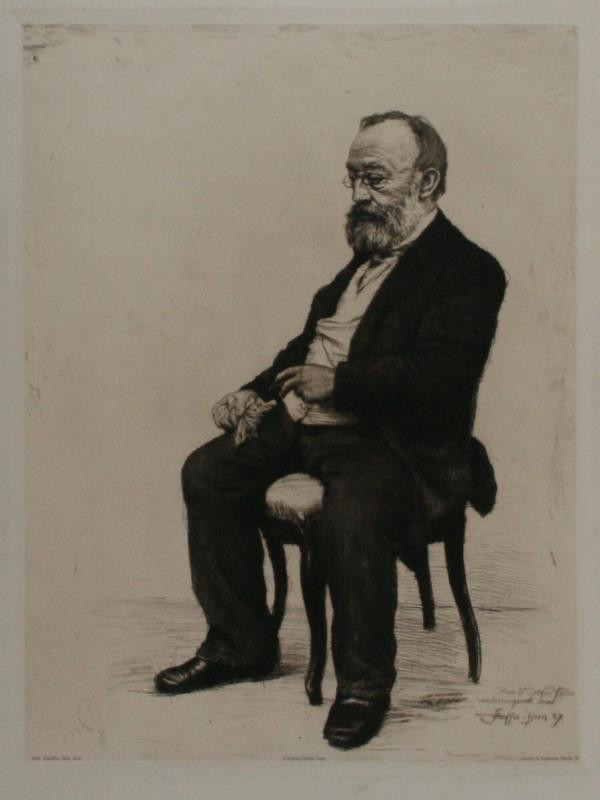 Karl Stauffer (Stauffer-Bern) - D Gottfried Keller