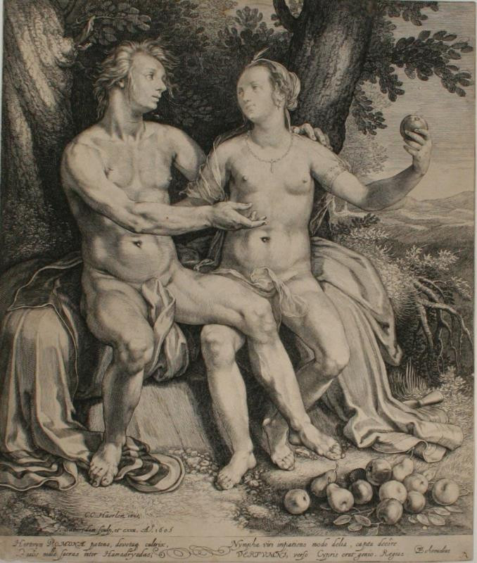 Johann (Jan) Saenredam - Vertumnus a Pomona