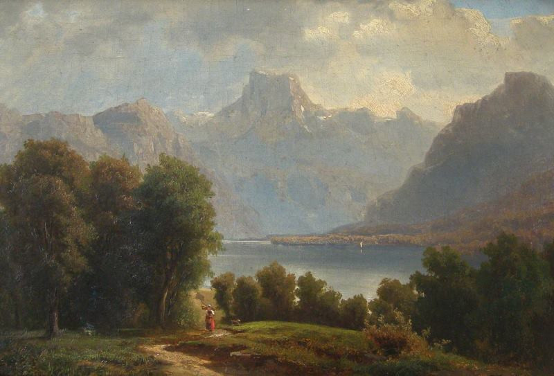 Jan Novopacký (Nowopacký) - Horské jezero