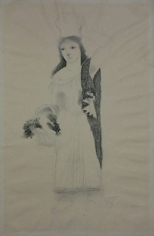 Antonín Procházka - Žena s vázou a košíkem