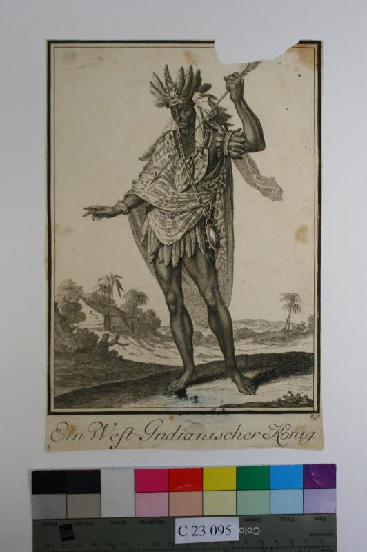 Caspar Luyken - Ein  West  -  Indianischer  König