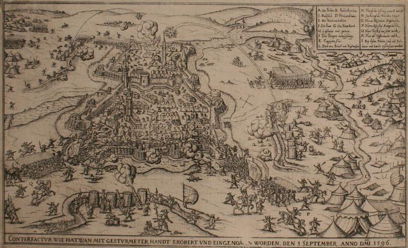 Johann Siebmacher - Obsazení Hatvanu 3. Září 1596