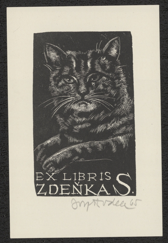 Josef Hodek - Ex libris Zdeňka S. (Saňková)