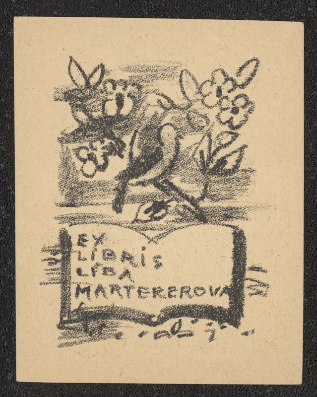 Eduard Milén - Ex libris Líba Martererová