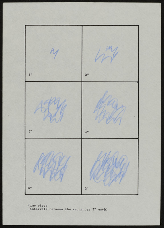 Jiří Valoch - time piece (intervals between the sequences 5