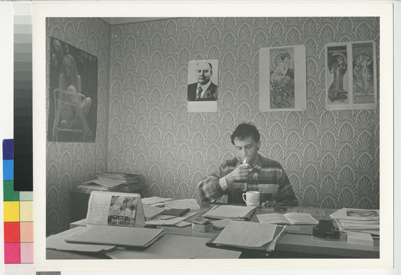 Jindřich Štreit - Vedoucí farmy ing. … ve své kanceláři