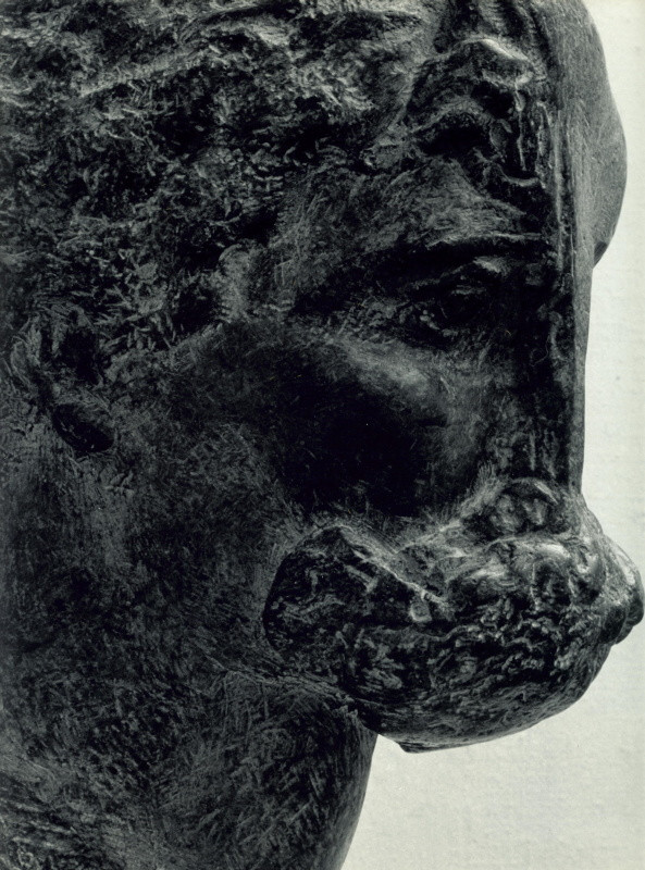 Jan Svoboda - Bez názvu (Hlava Promethea, detail, Vincenc Makovský), z cyklu Pojednání o plastice / Untitled, from the Essays on Sculpture cycle