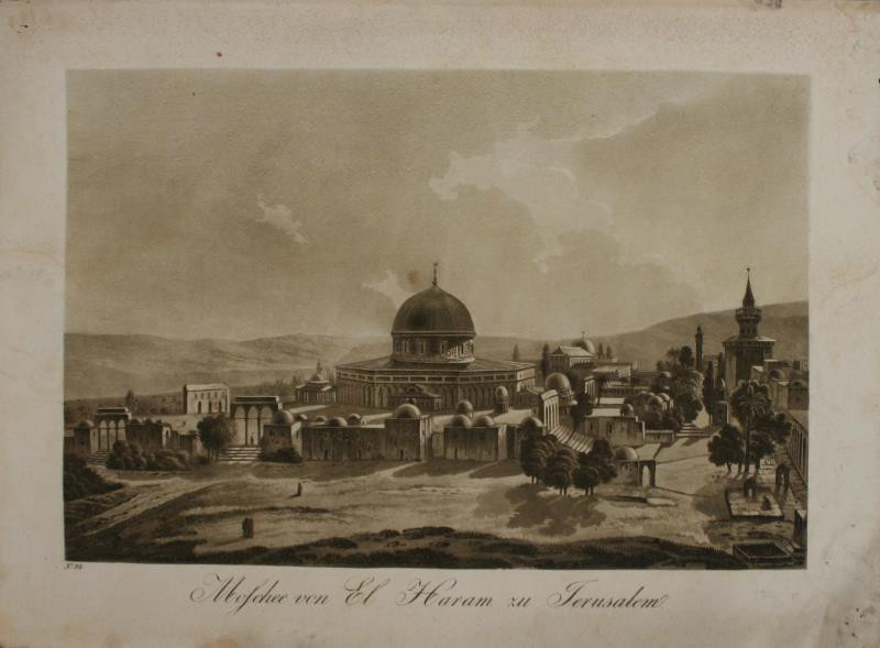Georg (Jiří) Döbler - Moschee von El Haram zu Jerusalem (pohledy z Orientu)