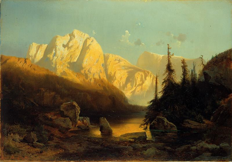 August Schäffer von Wienwald - Alpská krajina