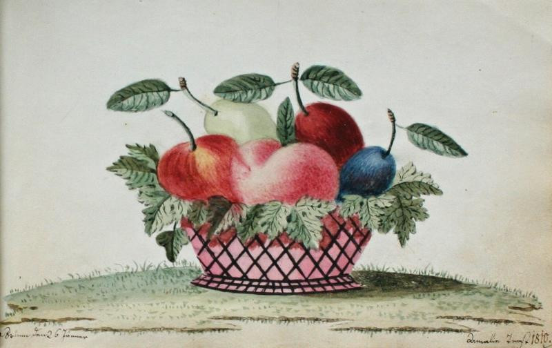 Amalie Trost - Košík s ovocem
