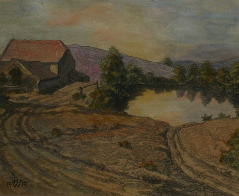 Karel Werner - Die Lehmühle bei Nikolsburg 1919