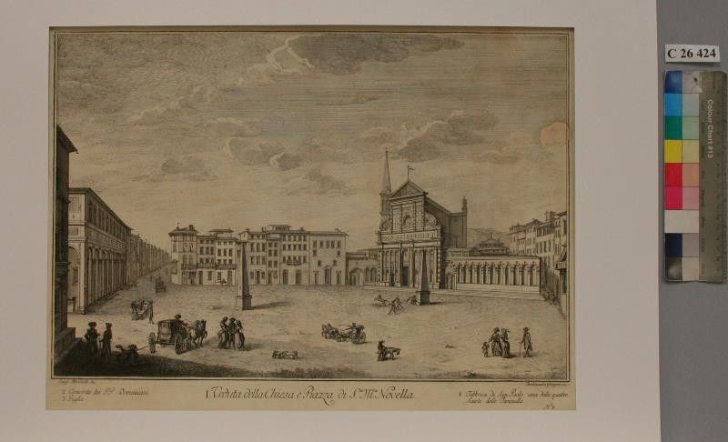 Ferdinando Gregori - I. Veduta della Chiesa e Piazza di S-ta M-a Novella