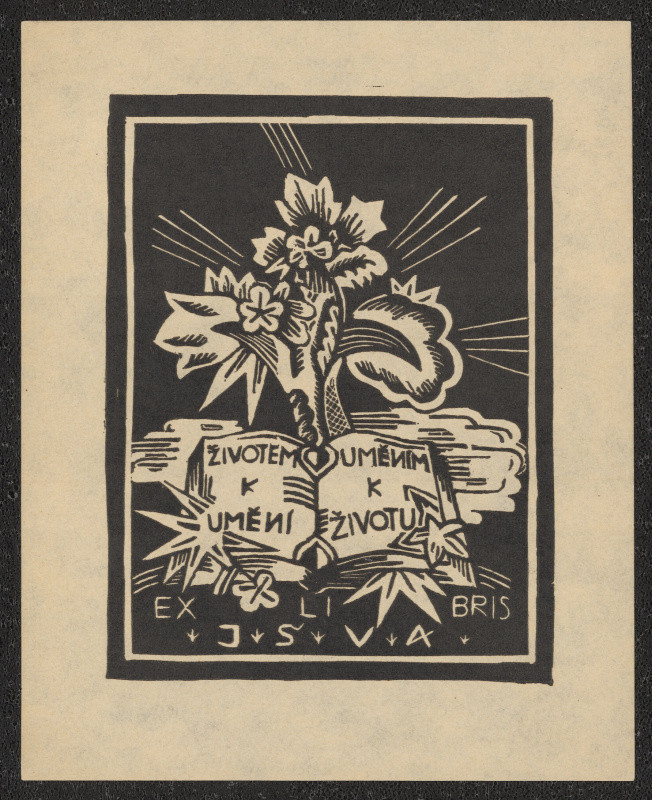 Vlasta J. Ambrožová - Ex libris J.Š.V.A.