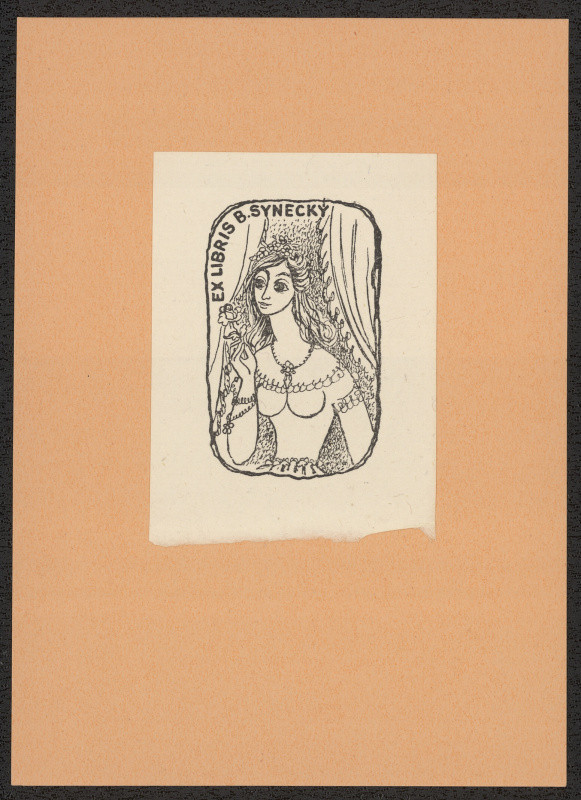 Václav Bedřich - Ex libris B. Synecký. in Knižní značky V. Bedřicha