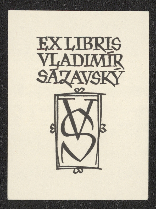 Oldřich Menhart - Ex libris Vladimír  Sázavský