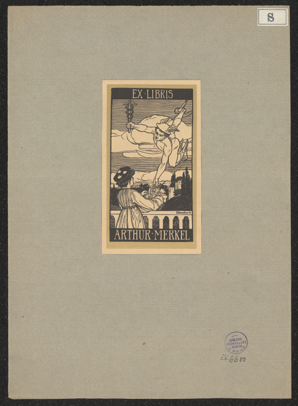 O. Schwerdtner - Ex libris Arthur Merkel