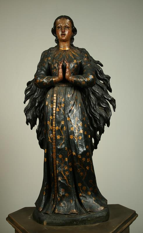 neznámý sochař moravský - P. Maria tzv. klasová (im Ährenkleid); Světice s ropuštěnými vlasy