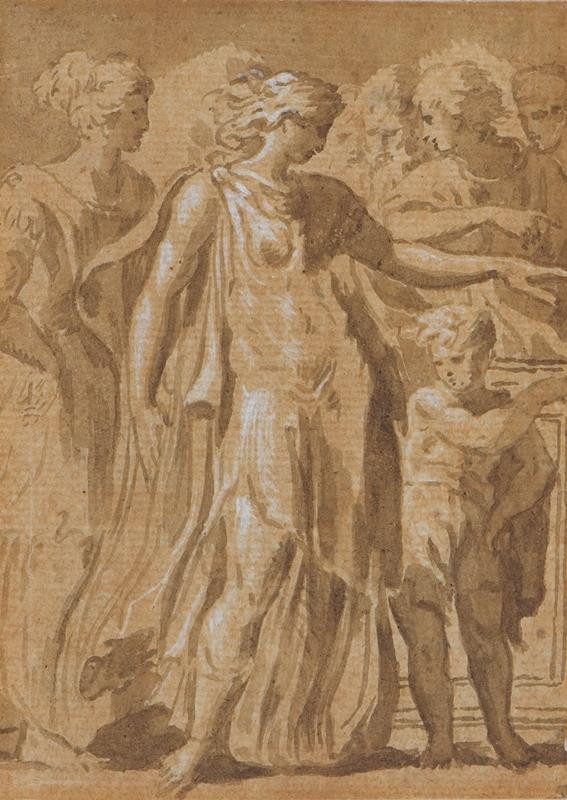 Francesco Mazzola zv. Parmigianino - kopista - Dido a Ascanius
