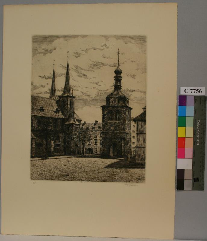 František Kobliha - Kostel a zvonice sv. Petra (Nové Město 1940)