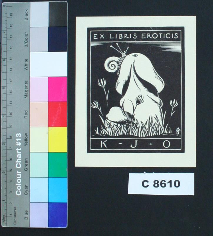 Antonín Burka - Ex libris - eroticis K. J. B.