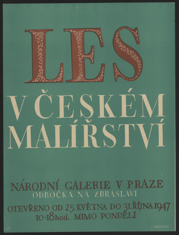 neznámý - Les v českém malířství, NG v Praze ... Zbraslav 1947