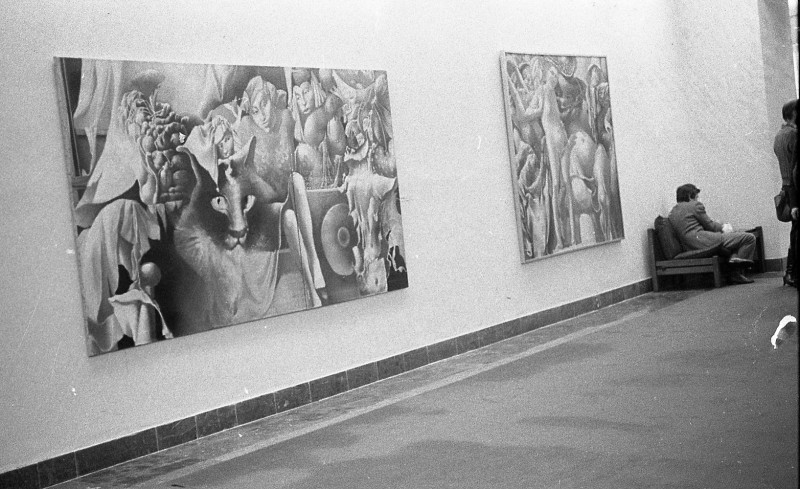 Dagmar Hochová - Obrazy Jaroslavy Pešicové v České národní radě, jaro 1991