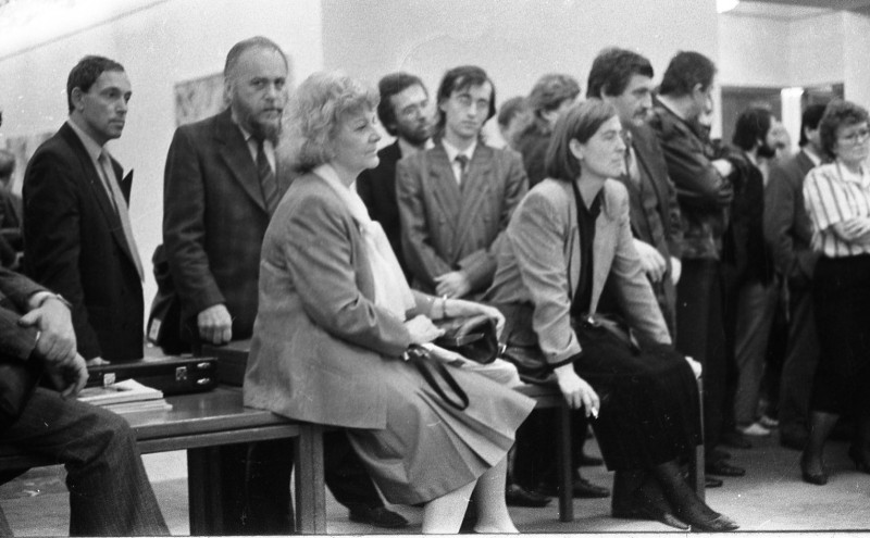 Dagmar Hochová - Sledování televize v kuloárech České národní rady, jaro 1991
