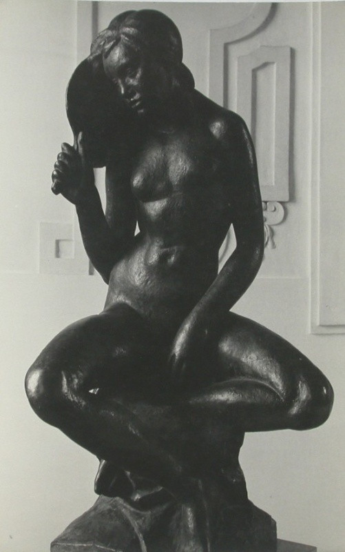 Jan Svoboda - Bez názvu (Odpočívající tanečnice, Jan Štursa), z cyklu Pojednání o plastice / Untitled, from the Essays on Sculpture cycle