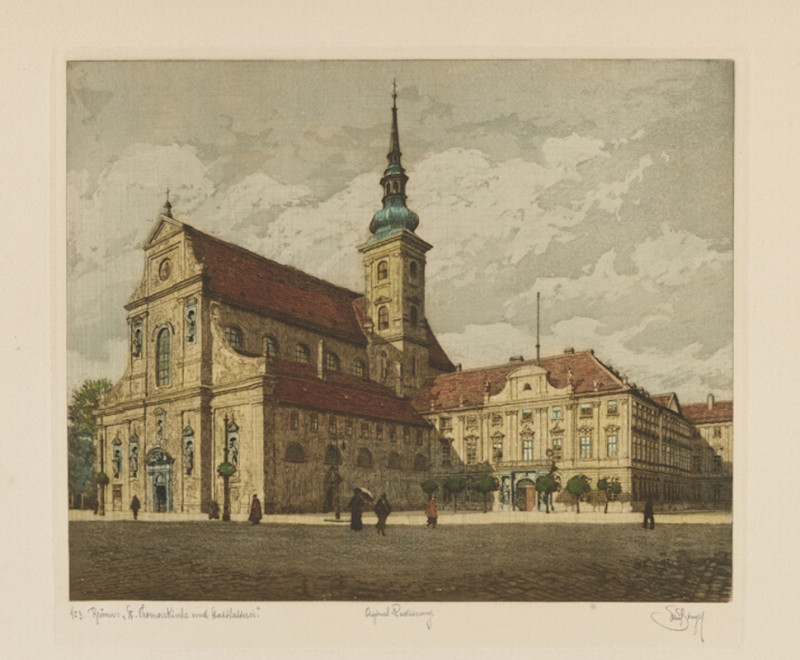 Emil Singer - Brünn - St. Thomaskirche und Statthalterei