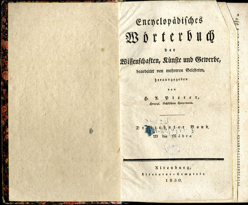 Heinrich August Pierer - Encyclopädisches Wörterbuch der Wissenschaften, Künste und Gwerbe. Dreizehnter Band